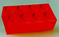 Lego block - red